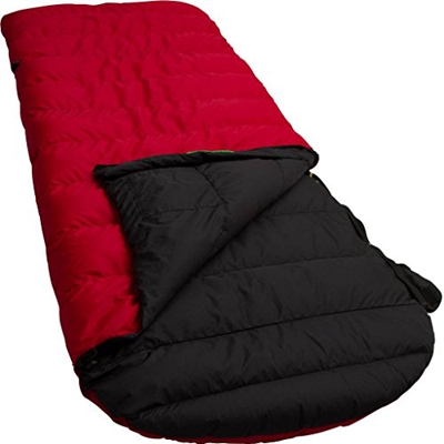 LOWLAND OUTDOOR Ranger Comfort Saco de Dormir de plumón, Rojo, 230x80 cm