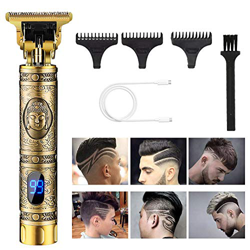 Cortapelos Hombre,Cortapelo para Hombres Profesional,Cortadora de Pelo,con Pantalla de Energía Restante,Carga USB,3 Peines Limitados Profesionales (Bu características