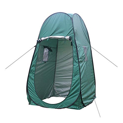 Acampar Aseo Carpa Pop-Up Tienda De Ducha De Privacidad para Cambiarse De Ropa Al Aire Libre Pesca BañO Cuarto De Almacenaje De Toldo con Ventana Verd