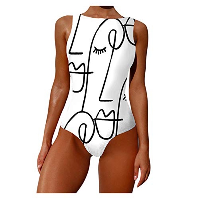 YANFANG Traje de baño de Verano Bikini de una Pieza para Mujer Traje de baño conciso Atractivo,Ropa de Playa Tanga Mujer Push up brasileños Playa Muje