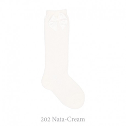 Calcetín Alto Perlé Con Lazos Condor. 202-nata 6 precio