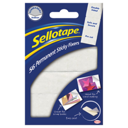 Sellotape Adhesivo Fijadores Permanente Doble Cara Espuma 12 x 25mm - Pack De 56 en oferta