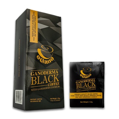 eGano 3 Cajas Authentic Premium Ganoderma Black Coffee + 2 Sachets Organo Gold