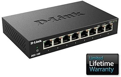 SWITCH D-LINK DGS-108GL 8P METALICO