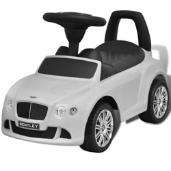 vidaXL Coche Correpasillos para Niños Bentley Blanco Auto Infantil de Juguete en oferta