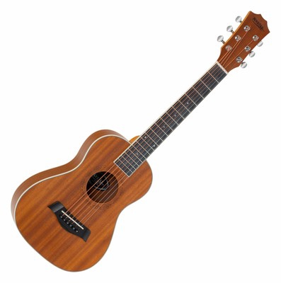 Guitarlele Guitarra Acustica de Viaje Madera de Caoba Cuerdas de Acero Natural