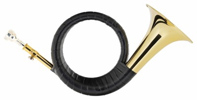Cuerno de Caza Trompeta Instrumento Viento Sin Piston Afinacion B Set Laton