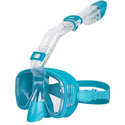 Unigear Máscara de Snorkel, Gafas de Snorkel con Tapa Seca y Plegable Antivaho con Soporte para Cámara para Buceo Libre y Natación, Equipo de Snorkel 
