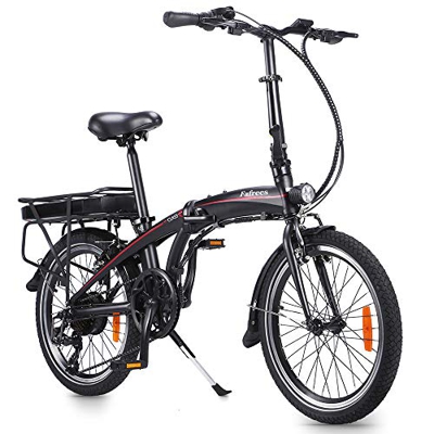 Bicicleta Eléctrica Plegable de 20 Pulgadas con Pedales, Bicicleta Eléctrica 250W 36V 10AH/7.5AH Velocidad máxima 25 km/h Bicicleta Ideal para Mujeres