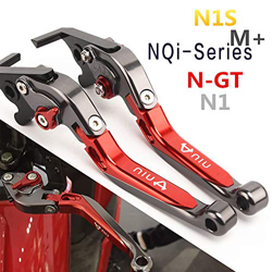 Niu N1S/NGT/NQi-Series/NQiGT Patinete Eléctrico Plegable CNC Manillar de Freno Retráctil (Rojo) características