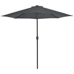vidaXL Sombrilla Balcón Semicircular Palo Aluminio 270x135 cm Antracita Toldo características