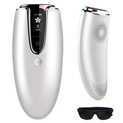 IPL Depiladora Luz Pulsada, 2 in 1 Maquina Depilacion Laser, 3 modos 8 intensidad Sistemas de Depilación Permanente del Vello para Cara, Axilas, Brazo en oferta