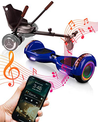 ACBK Bluetooth UL2272 Hoverboard + Silla Kart, Juventud Unisex, Azul, Rueda LED 6.5" precio
