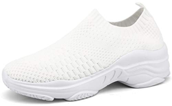 ZUSERIS Zapatillas Deportivas Caminar para Mujer Slip on Calzado de Deporte Zapatos de Correr Running Sneakers Ligeras Zapato Blanco 38 características