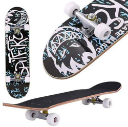 Oppikle Monopatín completo con rodamientos ABEC-9 y 9 capas de madera de arce 95A de dureza para principiantes y profesionales, soporta hasta 100 kg,  precio