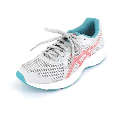 Asics Jolt 2, Zapatos para Correr Mujer, Gris Glacier/Rojo Amanecer, 40 EU