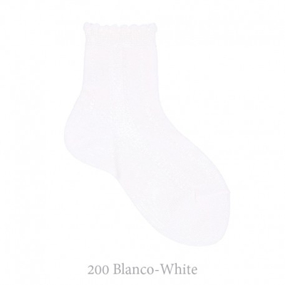 Calcetín Corto Labrado Condor. 200-blanco 0