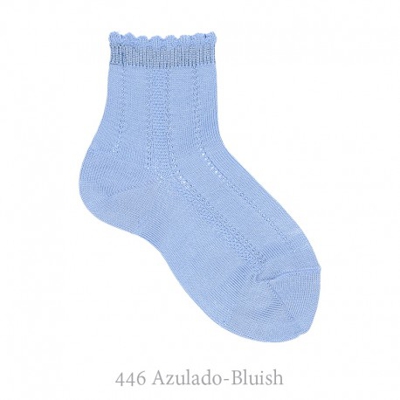 Calcetín Corto Labrado Condor. 446-azulado 4