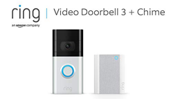 Ring Video Doorbell 3 + Ring Chime | Vídeo HD, detección de movimiento avanzada e instalación fácil | Incluye una prueba de 30 días gratis del plan Ri precio