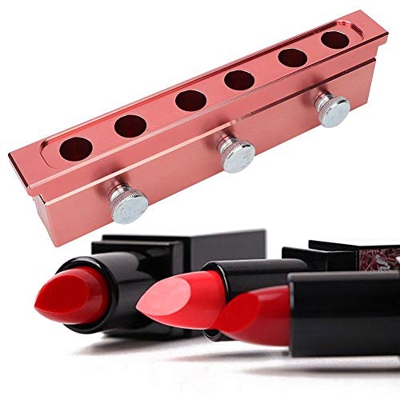 【𝐕𝐞𝐧𝐭𝐚 𝐑𝐞𝐠𝐚𝐥𝐨 𝐏𝐫𝐢𝐦𝐚𝒗𝐞𝐫𝐚】Molde de lápiz labial de bricolaje, 12.1 mm 6 agujeros de aleación de aluminio de doble uso Molde de lápiz labial de bricolaje