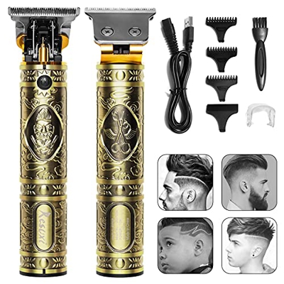 Cortapelos Profesional Cortadora de Cabello para Hombres, Cortar el Pelo Inalámbrico, Recortadora de Barba para Hombres, con LED de Luz Rápida, Carga 