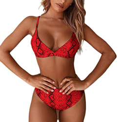 TSWRK - Traje de baño Sexy para Mujer, Dos Piezas, Tankini para Playa, Push up, Verano, Swimwsuit, Deportivo, Bathing, Sujetador Rojo M precio