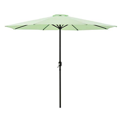 Sombrilla Sonn 300 x 230 cm con Manivela para Jardín Patio Terraza Balcón Repelente al Agua Parasol Vara de Acero Verde Pastel precio