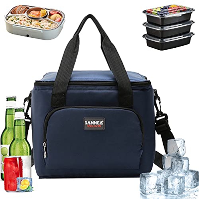 10L Térmica Plegable Bolso,Nevera Playa pequeña,Bolsa isotérmica pequeña,Bolsa Nevera Playa Portatil,Almuerzo Hermética Bolsa,Comida Nevera Almuerzo,B