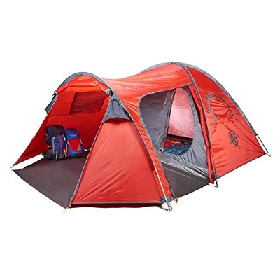 COLUMBUS Tienda de Campaña Enol 5 | Tienda de Camping Familiar para 5 Personas con 1 Habitación Divisible y Gran Porche. Tienda Iglú 100% Impermeable,