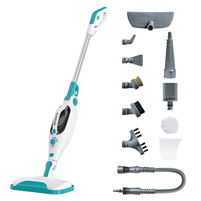 Mopa Vapor, Dcenta 12 en 1 Limpiador a Vapor con vapor caliente contra las bacterias,Trapeador de Vapor Rotación de 360°,370ML, Ajuste automático de v