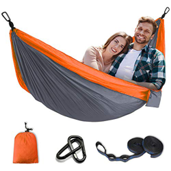 Soontrans Hamaca Colgante Ultraligera para Viaje Excursionismo y Camping, Hamaca Jardin Exterior, Nylon de Paracaídas de Secado Rápido, 300kg de Capac características