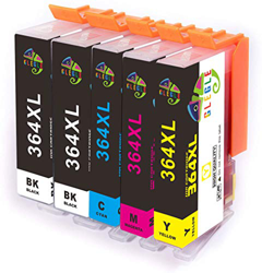 GLEGLE HP364XL Cartuchos de tinta 5 Reemplazo para HP 364 364XL Alta Capacidad para HP Photosmart 5520 5510 5522 5524 6520 7510 7520, 4622 6510 5514 5 precio