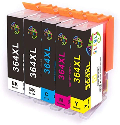 GLEGLE HP364XL Cartuchos de tinta 5 Reemplazo para HP 364 364XL Alta Capacidad para HP Photosmart 5520 5510 5522 5524 6520 7510 7520, 4622 6510 5514 5