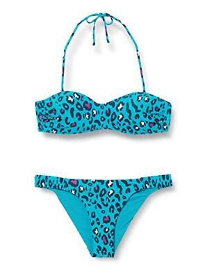 ARENA Bañador 2P Allover Bandeau Two Pieces Bikini, Mujer, Mint, 42