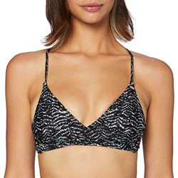 O'NEILL PW Baay Mix Bikini Top Mujer, Multicolor (Black AOP w/Green), 36 en oferta