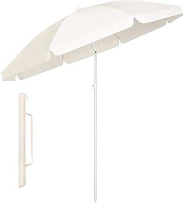 MVPower Parasol,sombrillas redondas de 160 cm plegables, sombrilla de mercado protección UV UPF 20+, sombrilla de jardín impermeable, para el jardín, 