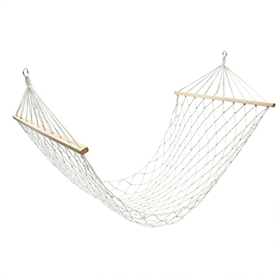 Hamaca De Cuerda De Algodón Tejida A Mano Tradicional Doble, con Cadenas De Extensión Y Ganchos para Árboles, para Dos Personas con Una Capacidad De P