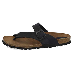 Sandalias Planas Interbios 7119 Negras - Talla: 39 genero: Mujer en oferta