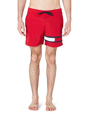 Tommy Hilfiger SF Medium Drawstring Pantalones Cortos, Rojo (Red 611), X-Large para Hombre