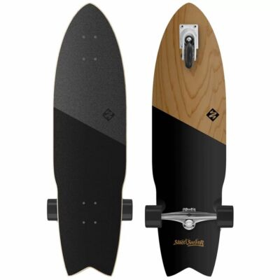 Street Surfing Monopatín de Propulsión Modelo Shark Attack 91.4 cm KOA BLACK