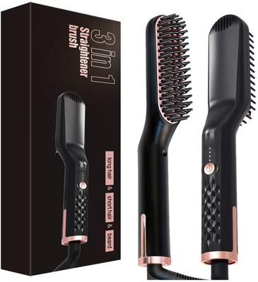 Peine Eléctrico para Barba/Alisador barba alisar funciona fijador peinar Rizador