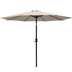 AXT SHADE 2,7 m 9 pies sombrilla de jardín 38 mm Poste inclinable con manivela para Patio/Playa/Piscina Impermeable-Beige en oferta