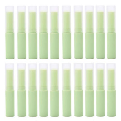 20 PCS Tubo De Bálsamo Labial De Bricolaje Tubo De Lápiz Labial Vacío De Plástico Envase De Bálsamo Labial con Tapa Tubos De Bálsamo Labial Vacíos par