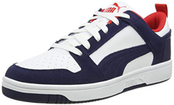 PUMA Rebound Layup Lo SD, Zapatillas Unisex Adulto, Blanco White/Peacoat/High Risk Red, 38 EU en oferta