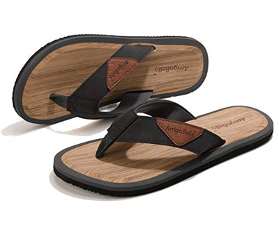ARRIGO BELLO Chanclas Hombre Flip Flops Antideslizantes Cómodo Espacioso Verano Playa Frio Talla 41-46 (Gris, 43, Numeric_43)
