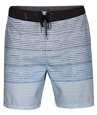 Hurley Triblaze 18 Bañador, Hombre, Azul (Ocean Bliss), S/30