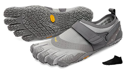 Juego de zapatillas para agua con 5 dedos V-Aqua Men de Vibram y calcetines con dedos, gris, 41 características