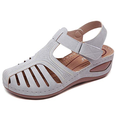 Sandalias Mujer Verano Cuña Sandalias Cerradas Cómodos Casual Zapatos de Playa