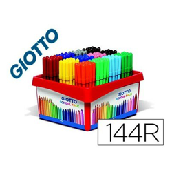 Rotulador giotto turbo color school pack de 144 unidades 12 colores x 12 unidad en oferta