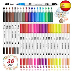 Rotuladores Lettering, 36 Colores Rotuladores Punta Pincel Rotulador Doble características